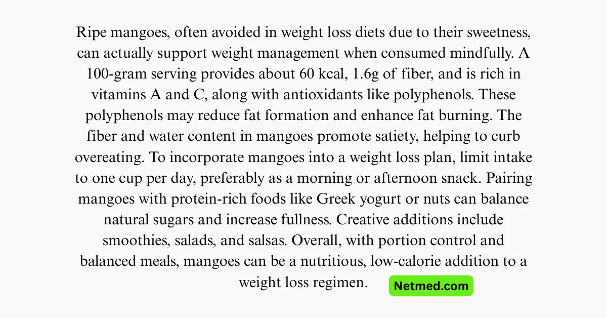 Mango for Weight Loss? Here’s What a Nutritionist Says